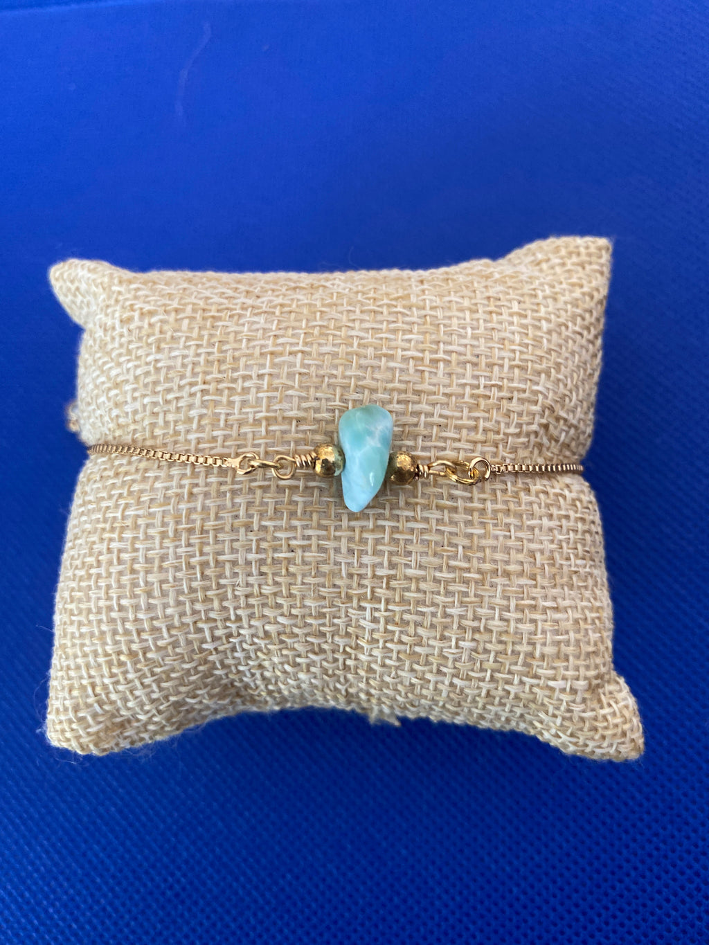 Pulsera chips de Larimar